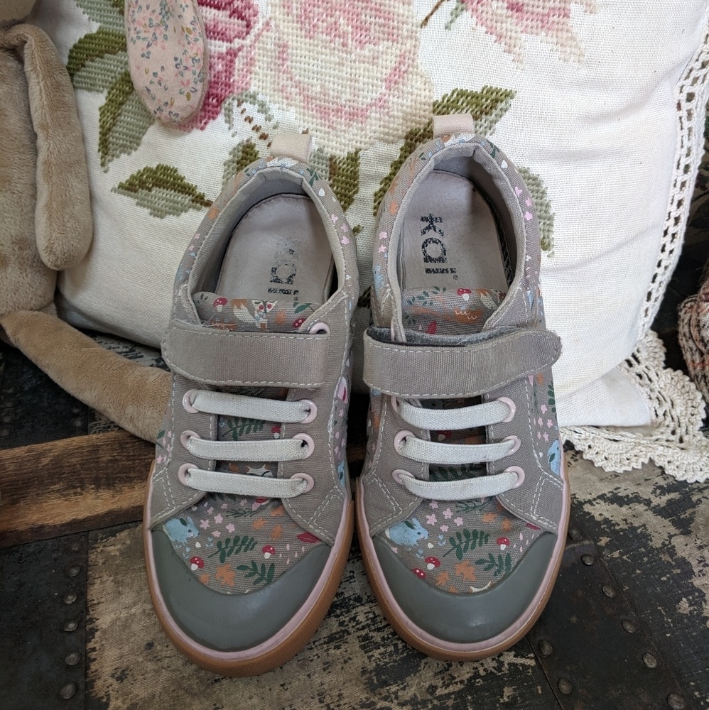 See Kai Run Grey Woodland Friends Slip-on Sneakers